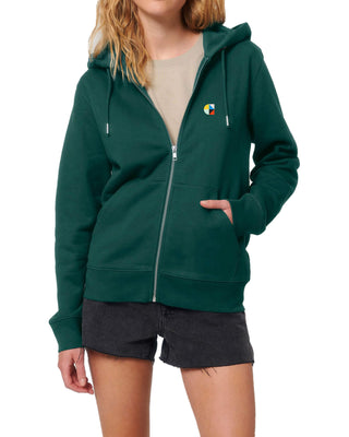 Code zipped hoodie - Glazed green Code zipped hoodie - Glazed green