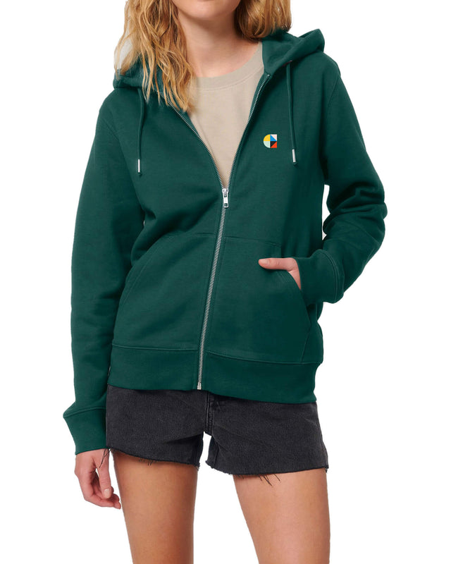 Code zipped hoodie - Glazed green Code zipped hoodie - Glazed green